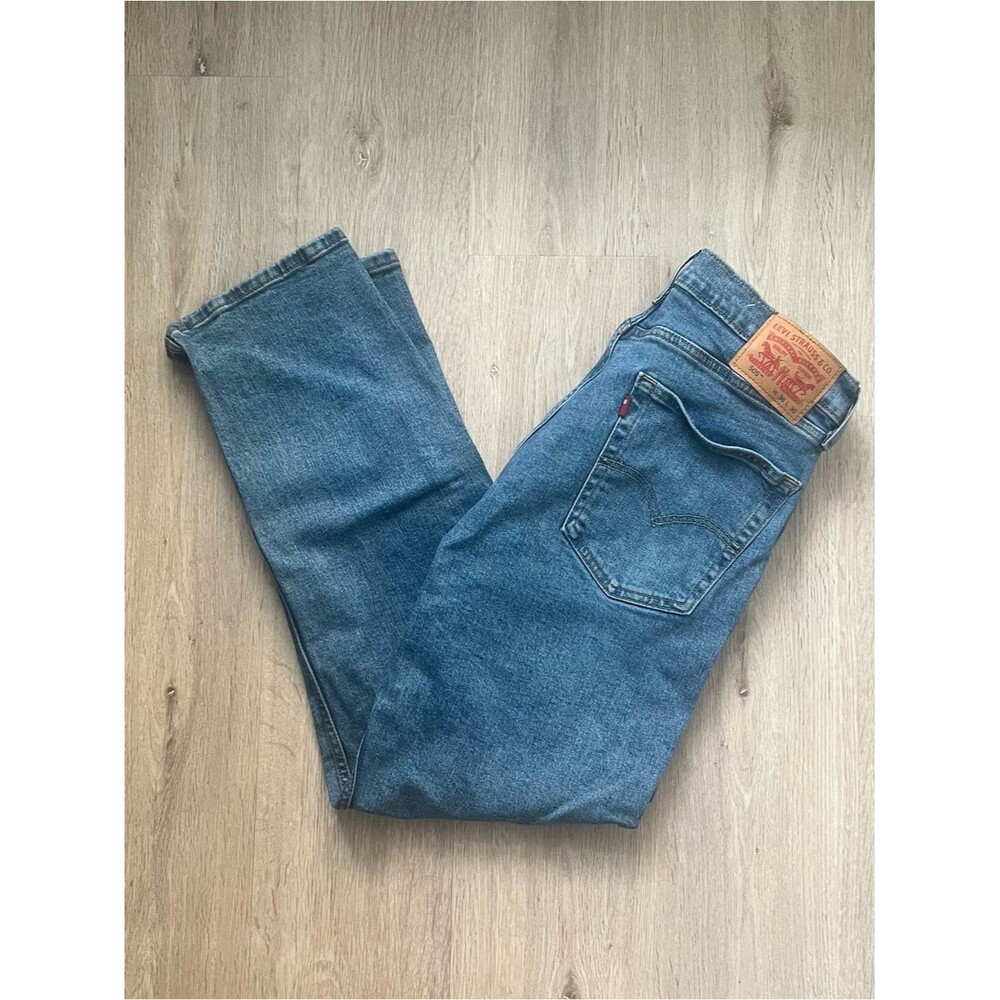Levi's 505 Regular Fit Jeans Mens 36x30 Blue Denim Straight Leg Y2K Vintage